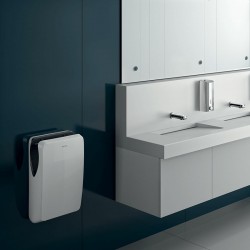 Sèche mains  | Sèche-mains électrique ABS blanc DELABIE 6621 commande Optique | DEL-6621