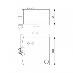 Récupérateur d'eau amovible pour sèche-mains SPEEDJET 2 Blanc