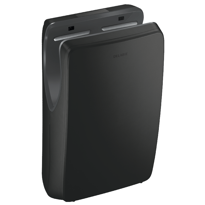 Sèche-mains  | Sèche-mains air pulsé SPEEDJET 2 noir mat avec filtre HEPA DELABIE 6613D | DEL-510624B