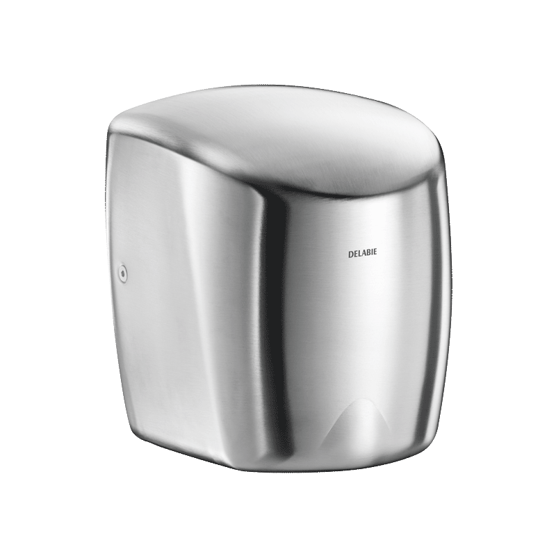 Sèche-mains  | Sèche-mains à air pulsé HIGHFLOW Inox 304 poli satiné DELABIE 510622S | DEL-510622S