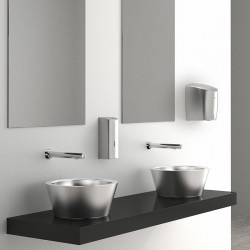 Sèche-mains  | Sèche-mains à air pulsé HIGHFLOW Inox 304 poli satiné DELABIE 510622S | DEL-510622S