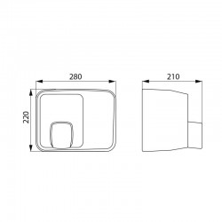 Sèche-mains électrique buse orientable 360° DELABIE Inox 304 poli brillant