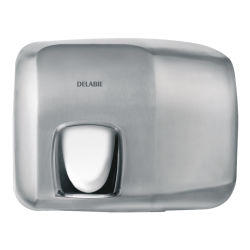 Sèche-mains électrique buse orientable 360° Delabie Inox 304 satiné