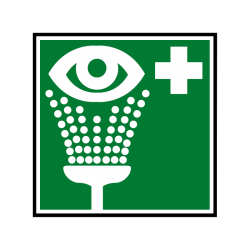 Plaque signalétique pour lave-yeux de sécurité