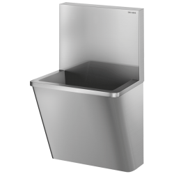 Lave-mains collectif | Lave mains chirurgical Inox 304 poli satiné sans trou de robinetterie DELABIE