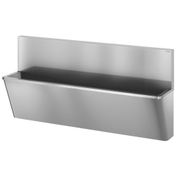 Lave-mains collectif | Lave mains chirurgical Inox 304 poli satiné sans trou de robinetterie DELABIE