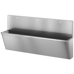 Lave-mains collectif | Lave mains Chirurgicale Inox 304 poli satiné avec 1 trou de robinetterie DELABIE | DEL-185100_1