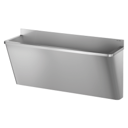 Lave-mains collectif | Lave mains chirurgical Inox 304 poli satiné dosseret court DELABIE