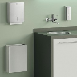 Distributeur | Distributeur de savon mural automatique 1 litre Inox satiné DELABIE 512066S | DEL-512066S