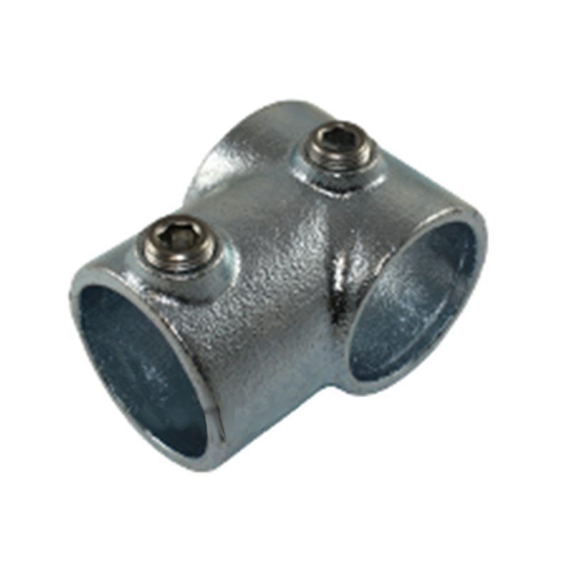 Support de laboratoire | Connecteur en T de laboratoire en fonte malléable pour tube inox ø 26.9 mm | FIT-A101