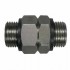 Raccord tournant Inox 316 mâle mâle sur roulement à billes : Dimensions:1/2" BSP mâle x 3/4" BSP mâle passage 9 mm