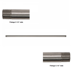 Lance de lavage | Lance inox pistolet haute pression 25 à 120cm 1/4" 300Bar 40L/minute | LACX02_1