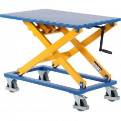 Table élévatrice simple ciseaux 300 Kg acier peint