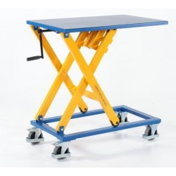 Table élévatrice | Table élévatrice manuelle à manivelle simple ciseaux 300kg 1150x750mm | WHI-516009901