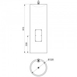 Distributeur EPI | Fontaine à eau inox poli satiné 180100 DELABIE | DEL-180100