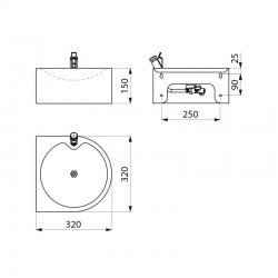 Distributeur EPI | Fontaine à eau inox poli satiné 180800 DELABIE | DEL-180800