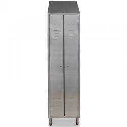 Vestiaire inox 2 portes par place séparation propre sale