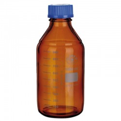 Flacon en verre ambré de réactif Volume de 50ml à 20 litres