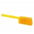 Brosse alimentaire à main moyenne 410 mm Resin-set fibres 0.3 mm 5 couleurs : Couleur:jaune