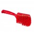 Brosse alimentaire à main moyenne 275 mm Resin-set fibres 0.3 mm 5 couleurs : Couleur:Rouge