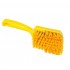 Brosse alimentaire à main moyenne 275 mm Resin-set fibres 0.3 mm 5 couleurs : Couleur:jaune