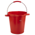 Vikan Seau alimentaire ultra hygiénique 20Litres 5 couleurs : Couleur:Rouge