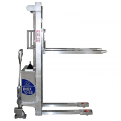 Chariot élévateur inox | Chariot élévateur inox gerbeur à levée électrique 2900 mm duplex | TM10SE/B304