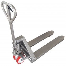 Transpalette Inox | Transpalette en inox 316 manuel - simple galet - fouches fermées | TM20/S316FF