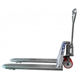 Transpalette Inox | Transpalette en inox 316 manuel - double galets - fourches fermées | TM20/T316FF