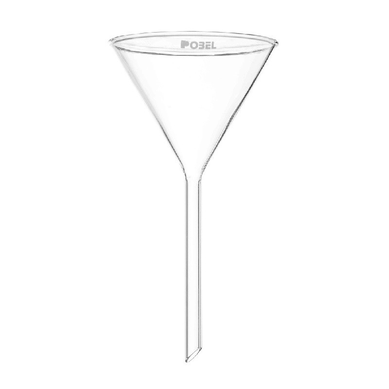 Entonnoir verre | Entonnoir verre borosilicaté 60° tige courte - Diamètre 40 mm à 300 mm