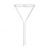 Entonnoir verre borosilicaté 60° tige courte - Diamètre 40 mm à 300 mm : Diamètre:40 mm, ø Ext.Tige:8 mm, Longueur tige:40 mm