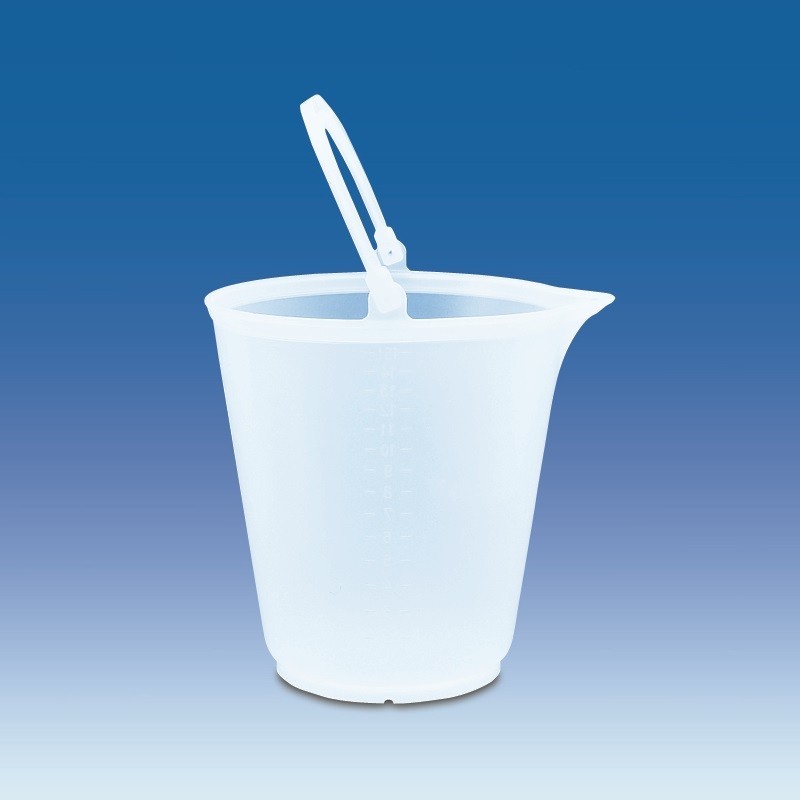 Fiole de laboratoire | Seau de laboratoire à bec verseur PEHD 12 et 15 litres VITLAB | VIT-96694_1