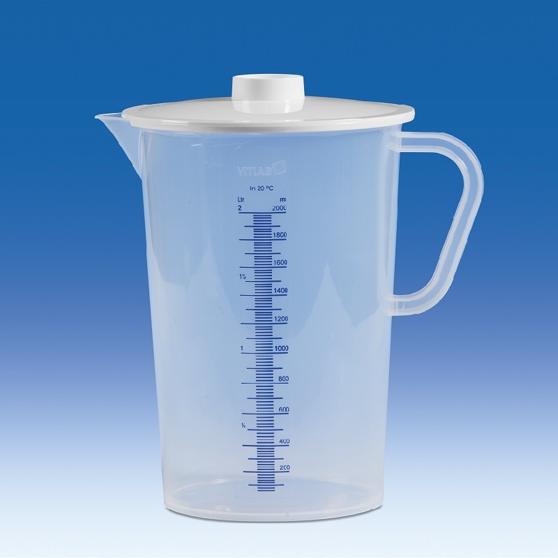 Bécher de laboratoire | Bécher collecteur polypropylène ou SAN 2000 ml VITLAB | VIT-978941_1
