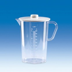 Bécher de laboratoire | Bécher collecteur polypropylène ou SAN 2000 ml VITLAB | VIT-978941_1