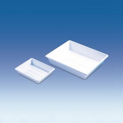 Bol et boîte inox | Cuvette de laboratoire rectangulaire Polypropylène 6 modèles VITLAB | VIT-165094_1