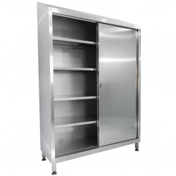 Armoire inox portes coulissantes dessus en pente Inox 441