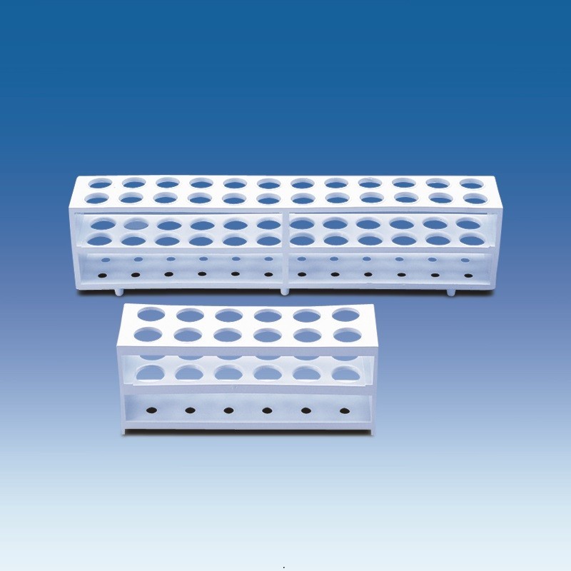 Support tubes à essais et pipettes | Porte tubes à essais polypropylène pour 12 et 24 tubes VITLAB | VIT-80560_1