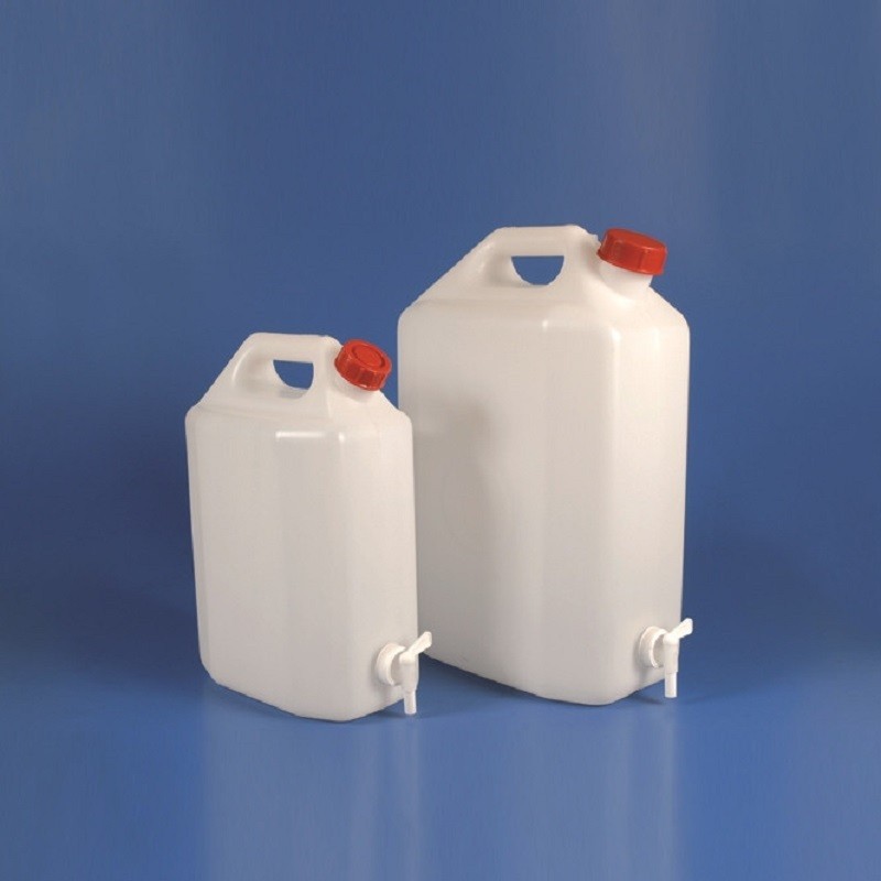 Flacon de laboratoire | Jerrican alimentaire avec robinet 10 et 20 litres Polyéthylène Kartell | KAR-1770_1