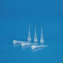 Pointe de pipette 0,1-10 μl par 1000 pièces, rack et recharge de 96 Kartell