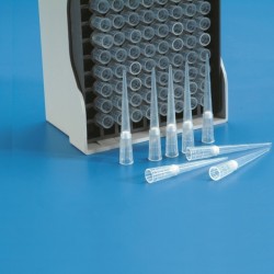 Pointe pipette cône stérile graduée avec filtre capacité 2-100 μl Gilson® Kartell