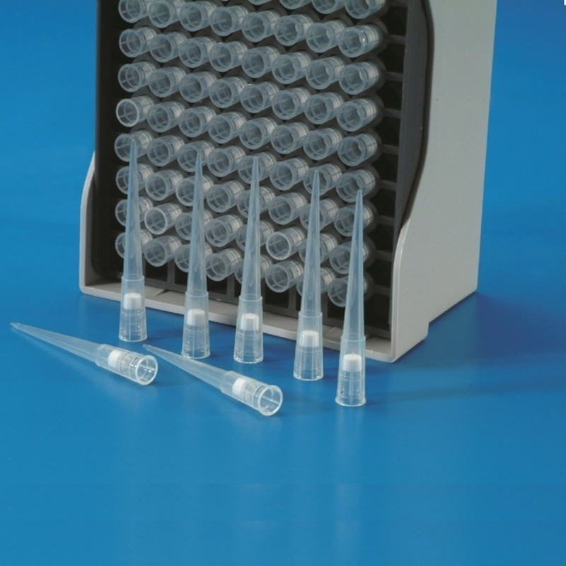 Pointe cône pipette | Cône avec filtre capacité 2-200 μl Universel Kartell | KAR-9629 Pointe cône pipette | Cône avec filtre capacité 2-200 μl Universel Kartell | KAR-9629