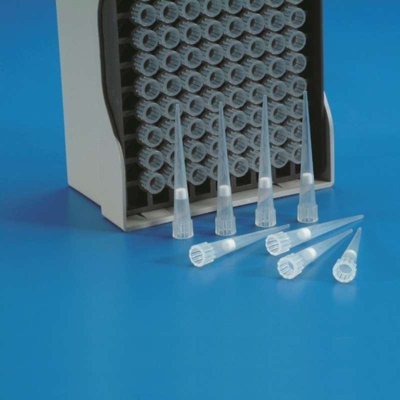Pointe cône pipette  | Pointe de pipette cône stérile avec filtre capacité 5-100 μl Eppendorf® Kartell | KAR-9632