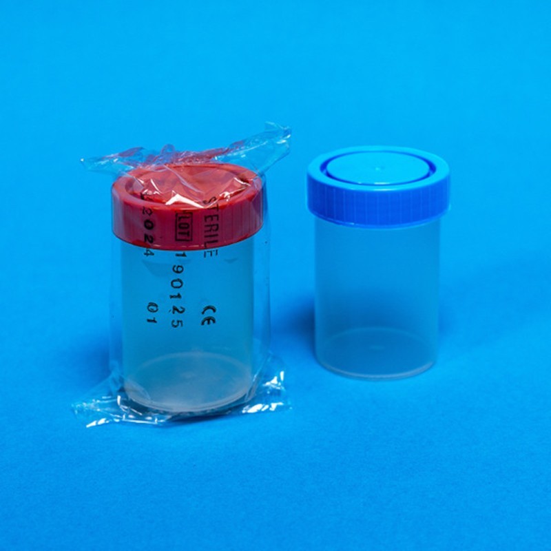 Préparation d’échantillons | Pot à urine 60 ml avec bouchon à visser Kartell 400 et 600 pièces | KAR-5570_1