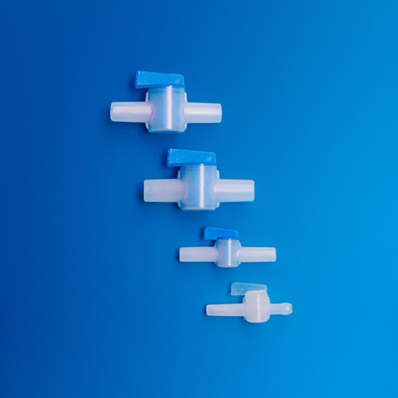 Raccord et tuyau de laboratoire  | Robinet d'arrêt Polypropylène 10 pièces Kartell | KAR-374_1