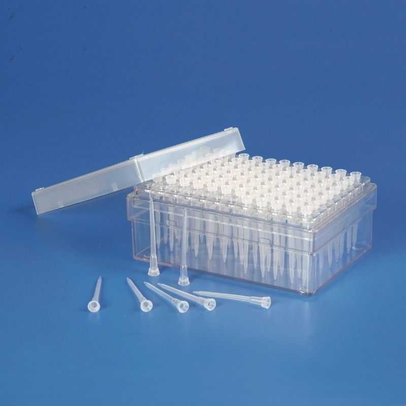 Pointe cône pipette  | Pointe de pipette capacité 0.5 -10 μl rack 96 pièces Kartell | KAR-9624