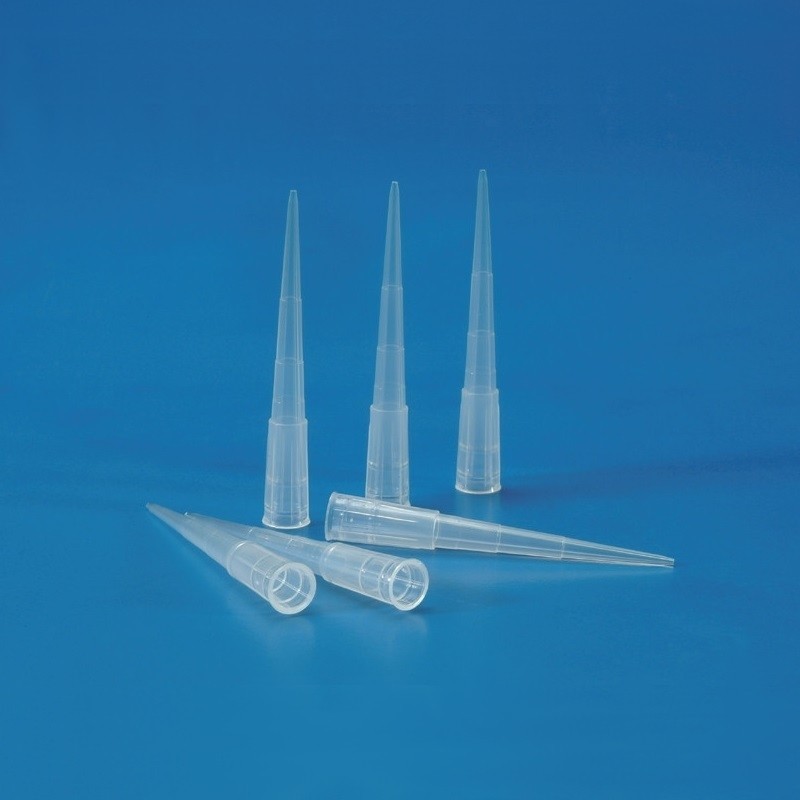 Pointe cône pipette  | Pointe de pipette graduée 2-200 μl par 1000 pièces, rack et recharge de 96 Kartell | KAR-940