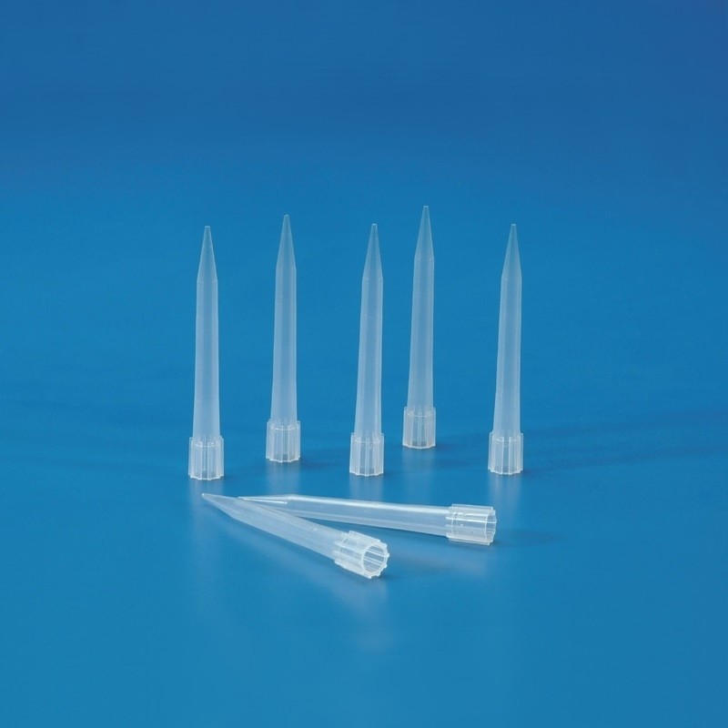 Pointe cône pipette  | Pointe de pipette graduée 20-300 μl par 1000 pièces, rack et recharge de 96 Kartell | KAR-935
