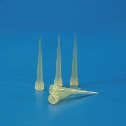 Pointe de pipette graduée  | 2-200µl Universel jaune par 1000 pièces Kartell