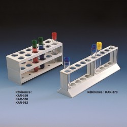 Support tubes à essais et pipettes | Porte tube à essais pour 10 à 24 tubes Kartell | KAR-559_1