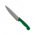 Couteau de cuisine détectable lame standard inox 3 dimensions 5 couleurs BST Detectable : Couleurs manches:Vert, Dimensions lames:15 cm, Lames :Lame standard